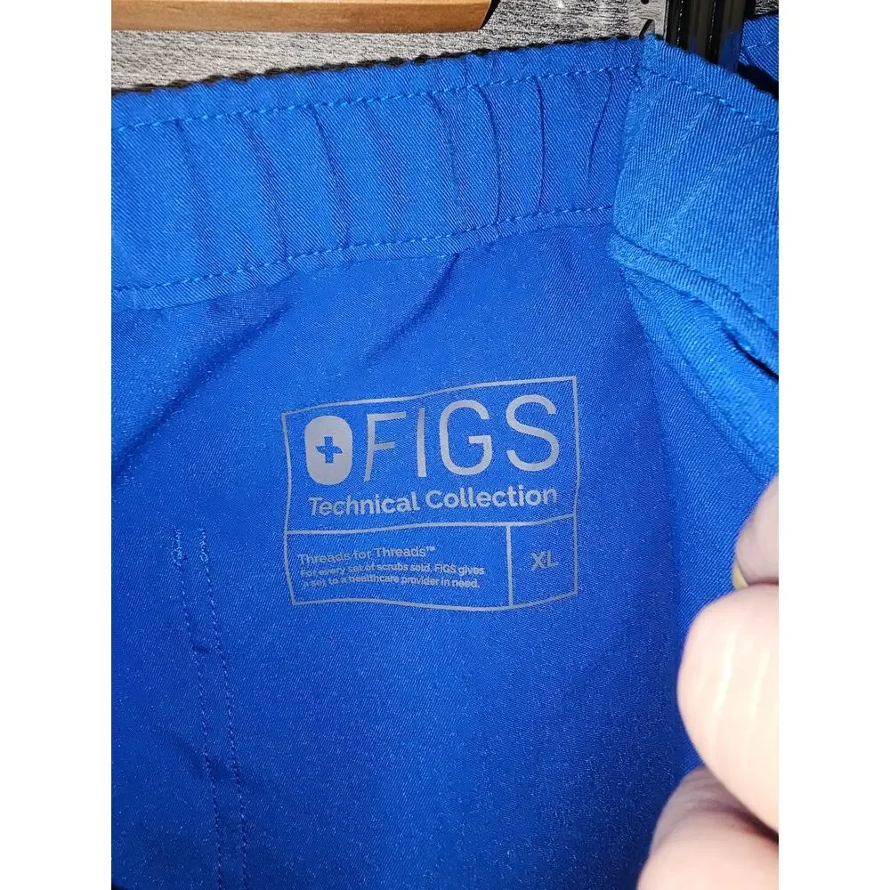 Mens Figs Cairo Cargo Technical Collection Blue Scrub Bottoms Sz XL